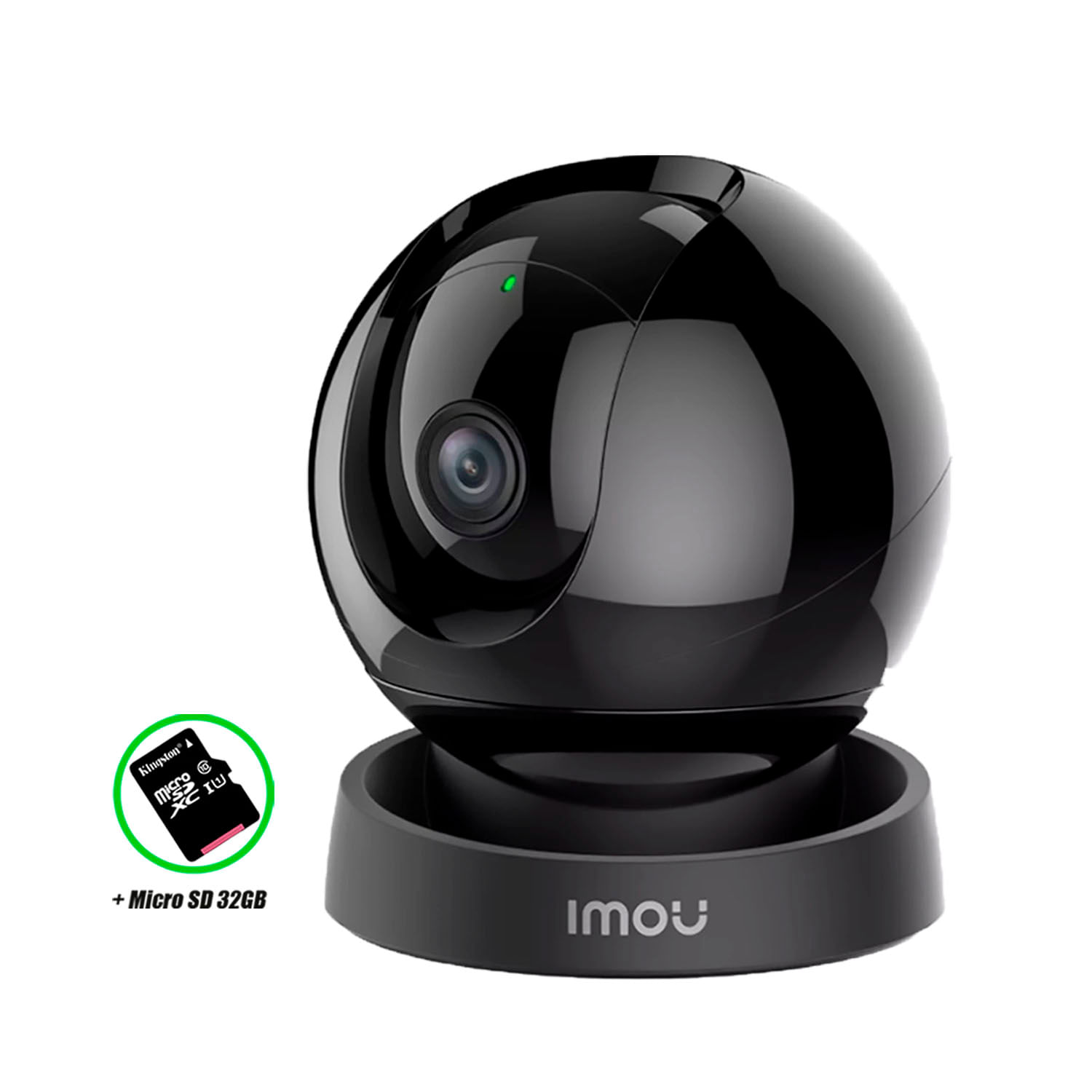 Cámara Wifi Imou Rex 3d 3mp Gira 360 Alarma Personalizable Sd 32gb