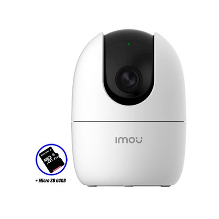 Cámara Vigilancia Imou Ranger 2 Gira 360 4mp Wifi 50mts Micro Sd 64gb