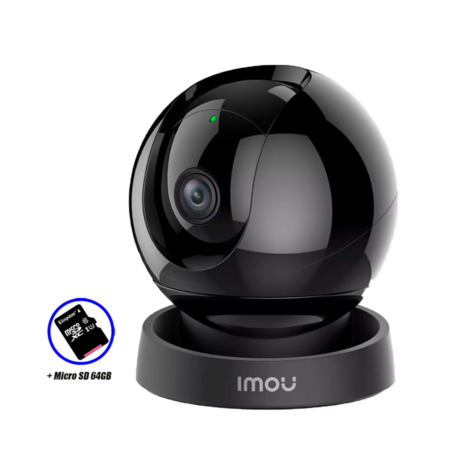 Cámara Wifi Imou Rex 3d 3mp Gira 360 Alarma Personalizable Sd 64gb