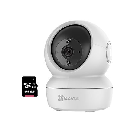 Cámara Seguridad Wifi Ezviz H6c 4mp 360 Interior 64gb - Promart
