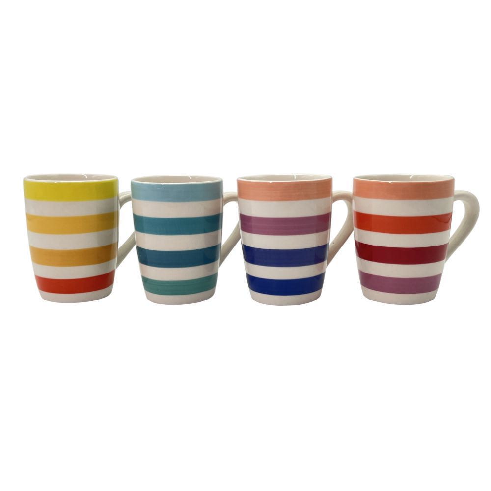 Set 4 Mugs Líneas Multi