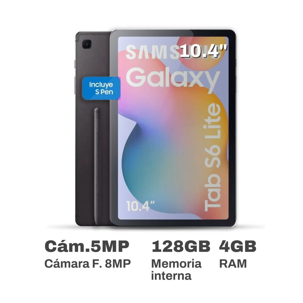 Samsung Galaxy Tab S6 Lite 128GB - 10.4 Gris SAMSUNG