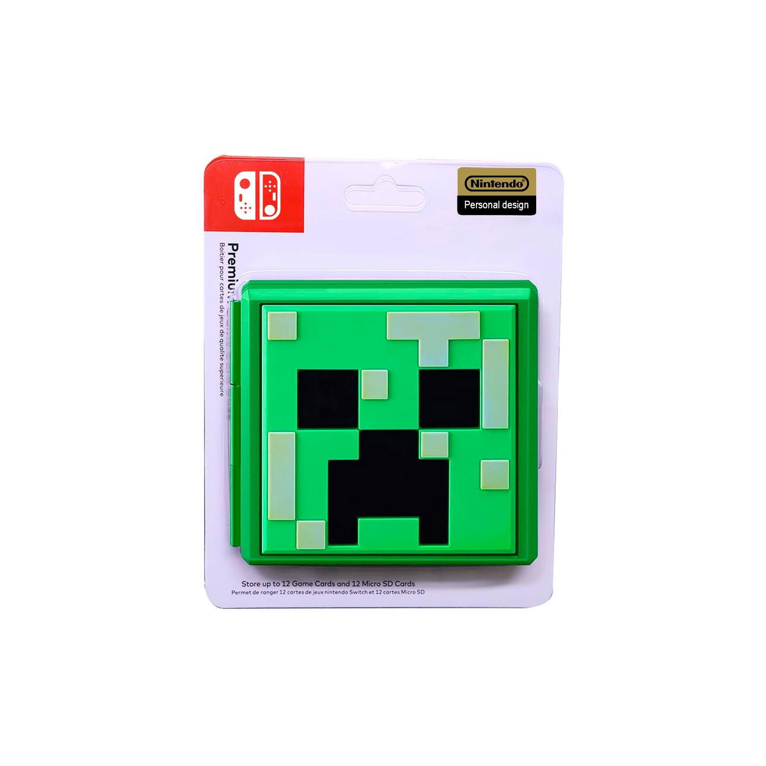 Estuche Portajuegos Minecraft Verde Nintendo Switch