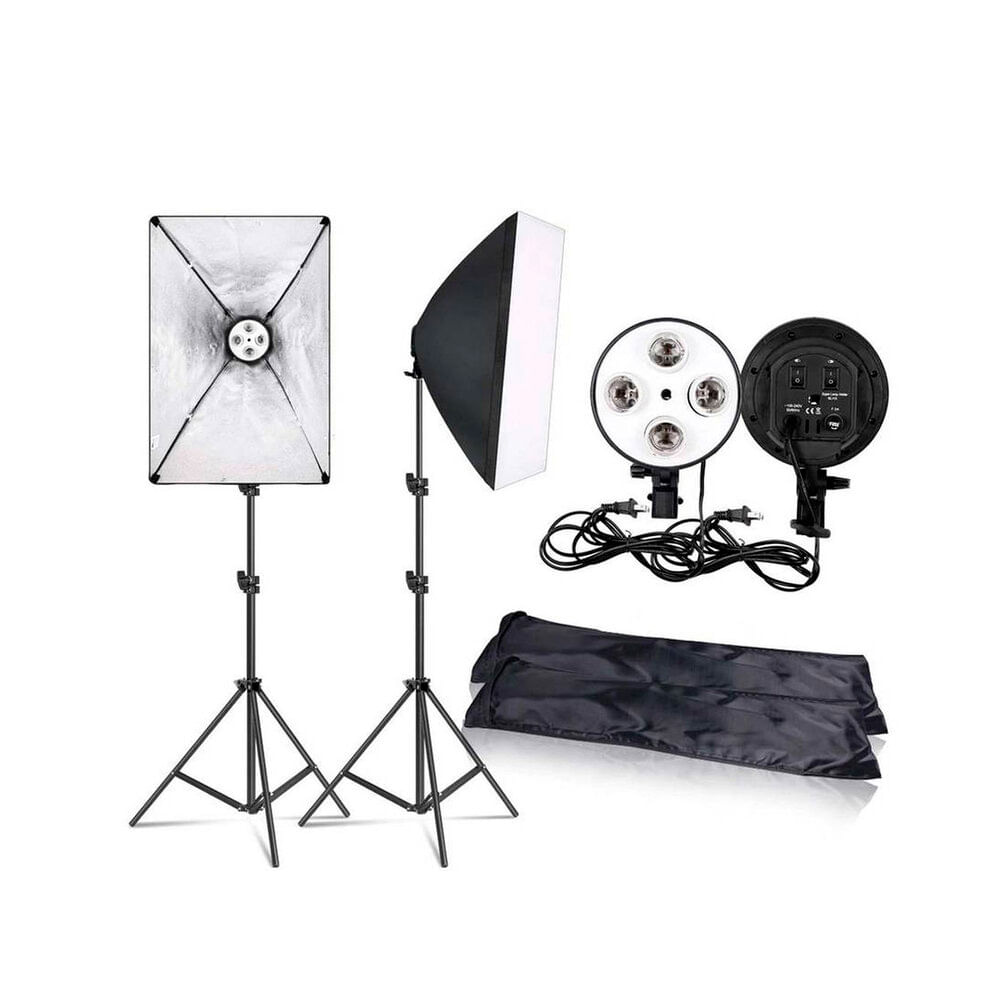 Kit de Iluminacion Weifeng de 2 Softbox de 4 Focos