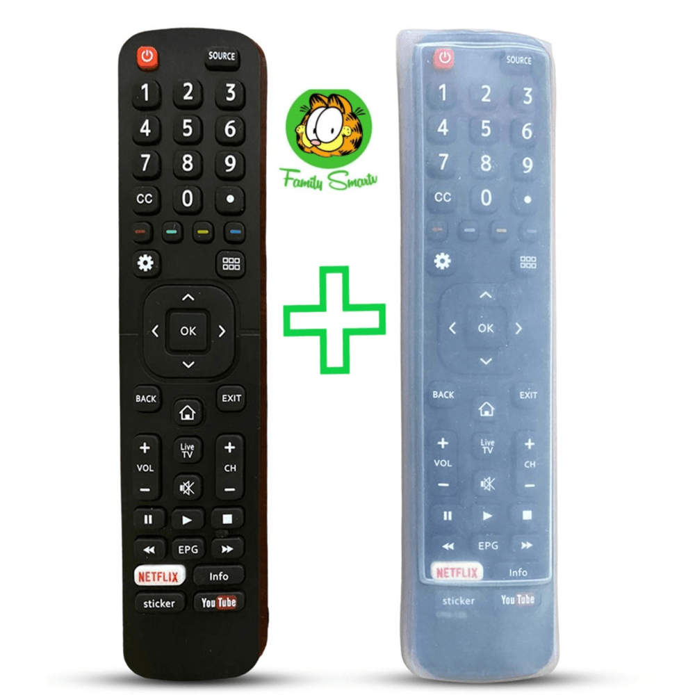 Control Remoto Hisense para Smart Tv + Funda Silicona Suave Control Remoto Hisense para Smart Tv + Funda Silicona Suave