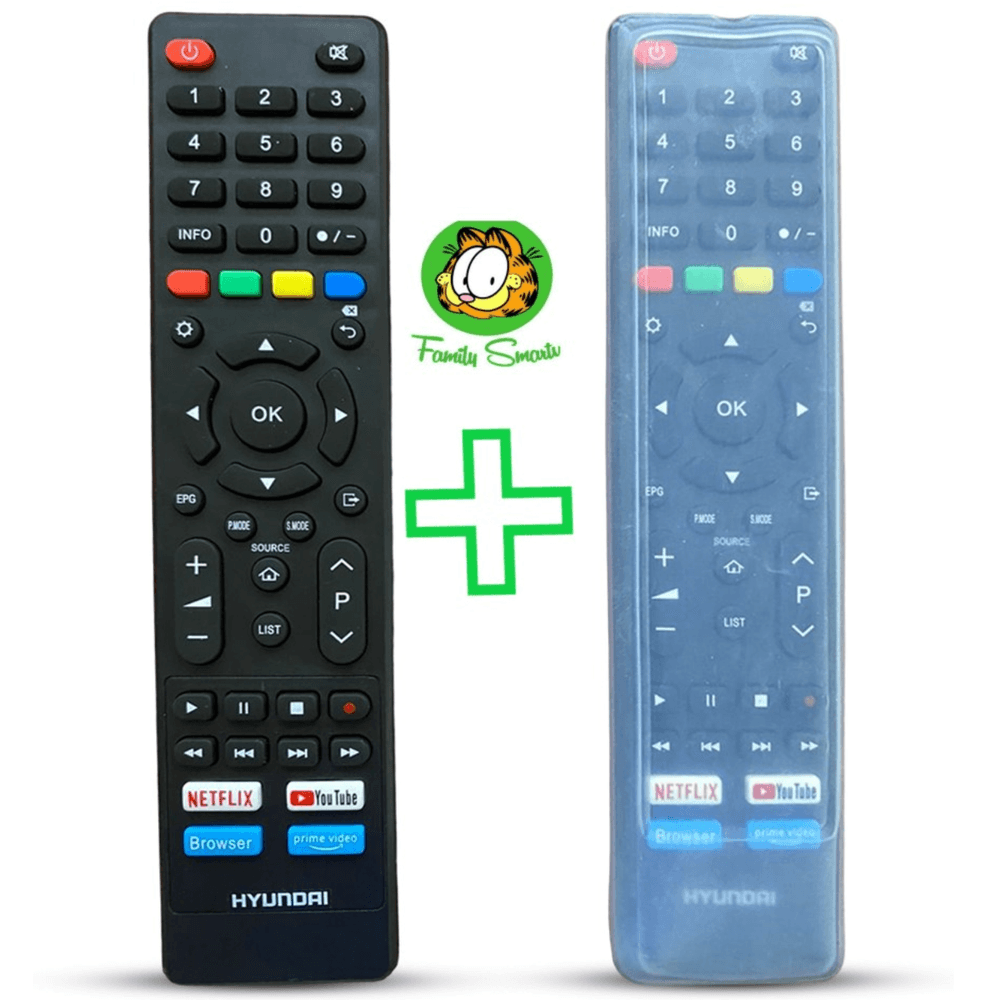 Control Remoto para Tv hyundai Smart Tv + Funda Silicona Suave Control Remoto para Tv hyundai Smart Tv + Funda Silicona Suave