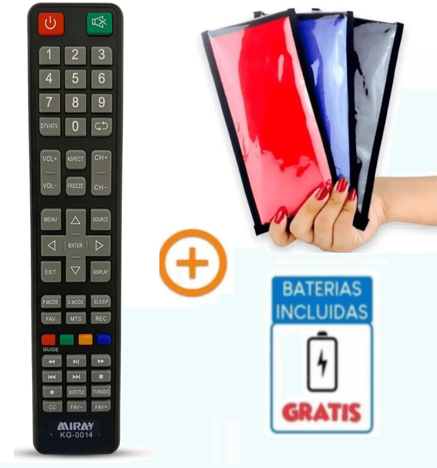 Control Remoto Miray para Smart Tv Led + Funda