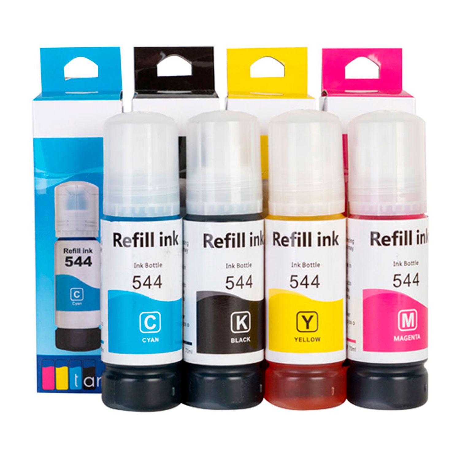 Pack de Tinta t544 para Epson Compatible Negro Celeste Magenta Amarillo