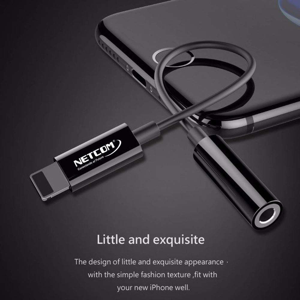 Cable Adaptador de Audio LIGHTNING a JACK 3.5mm NETCOM | Promart.pe ...