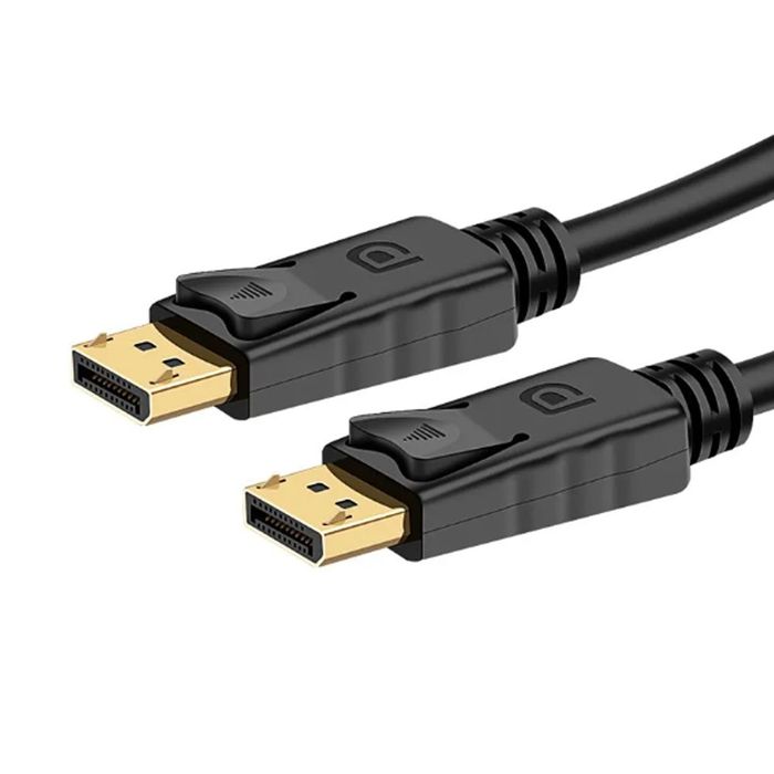 Cable Display Port A HDMI Vention - Conversor PC Con DP A Pantalla Con HDMI - 1080p 60Hz HDR HDCP 21 Gbps Certificado - 3 Metros Trenzado Negro - Adaptador Para PC Gamer Placa Monitor Pantalla - HADBI