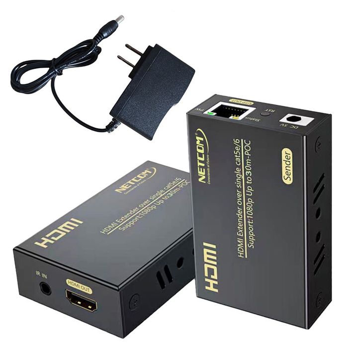 Cable Utp De Rj45 A Hdmi Extensión Extender Hdmi X Rj45 Utp Cat 5/6/7