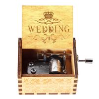 Caja Musical para Boda Marcha Nupcial Wedding March Regalo de Compromiso Color Madera