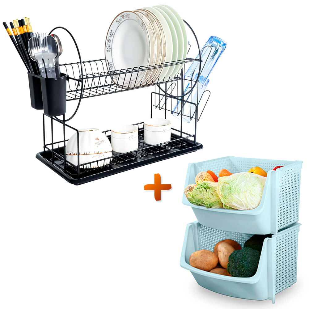 Escurridor de Organizador de Platos Para Cocina - Promart