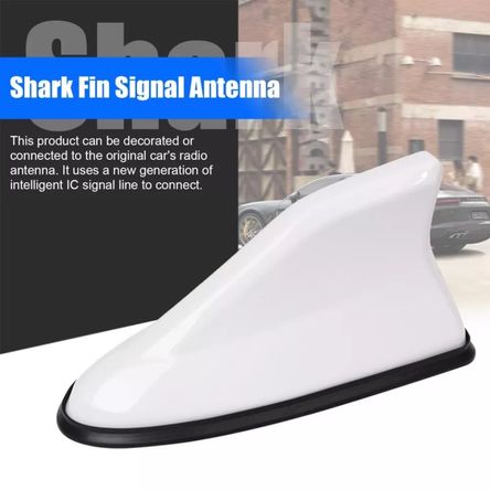 Antena De Radio Estilo Aleta De Tiburón Blanco Universal Antena De Radio Estilo Aleta De Tiburón Blanco Universal