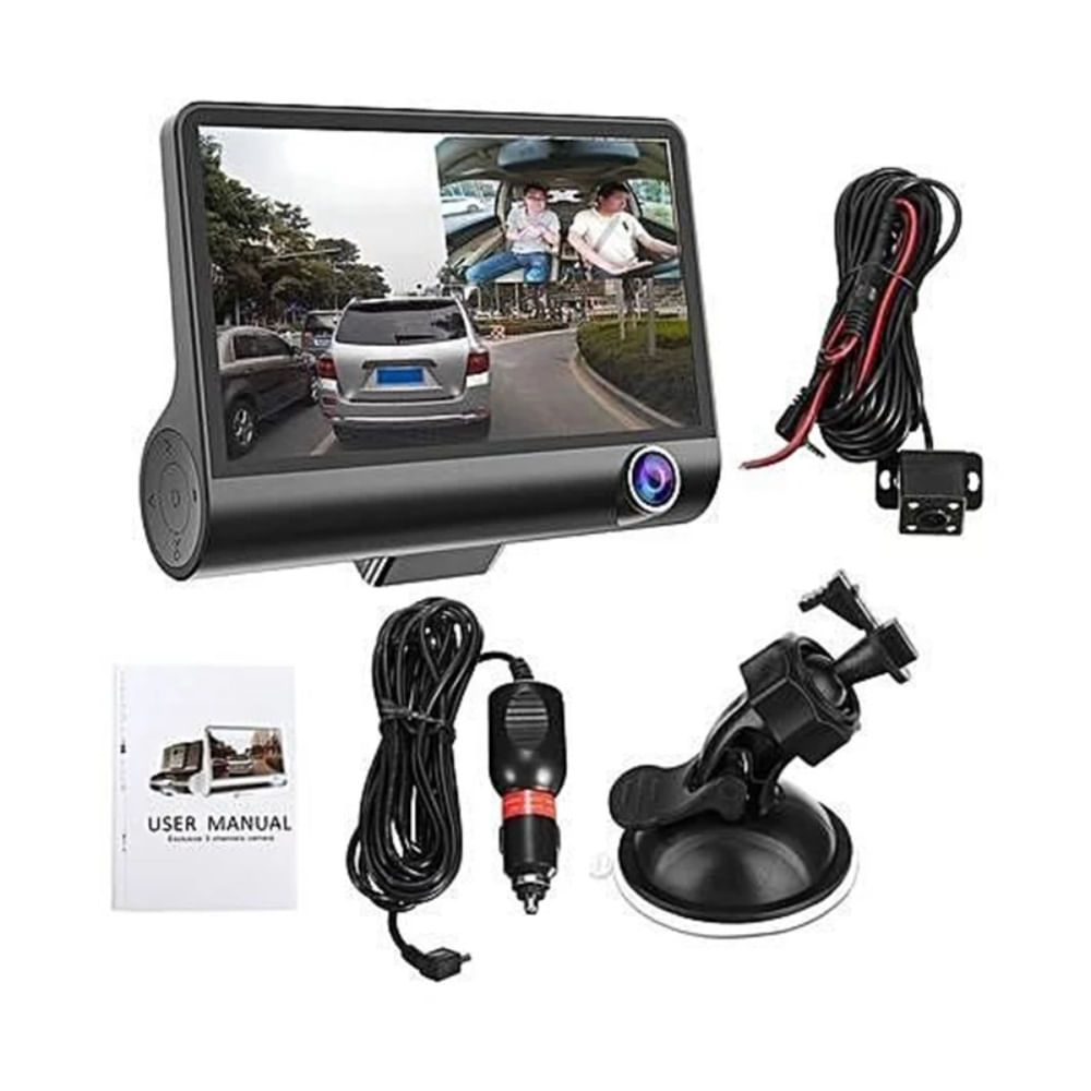 Pantalla Dvr 4Pulgadas Con 3 Camaras Pantalla Dvr 4Pulgadas Con 3 Camaras