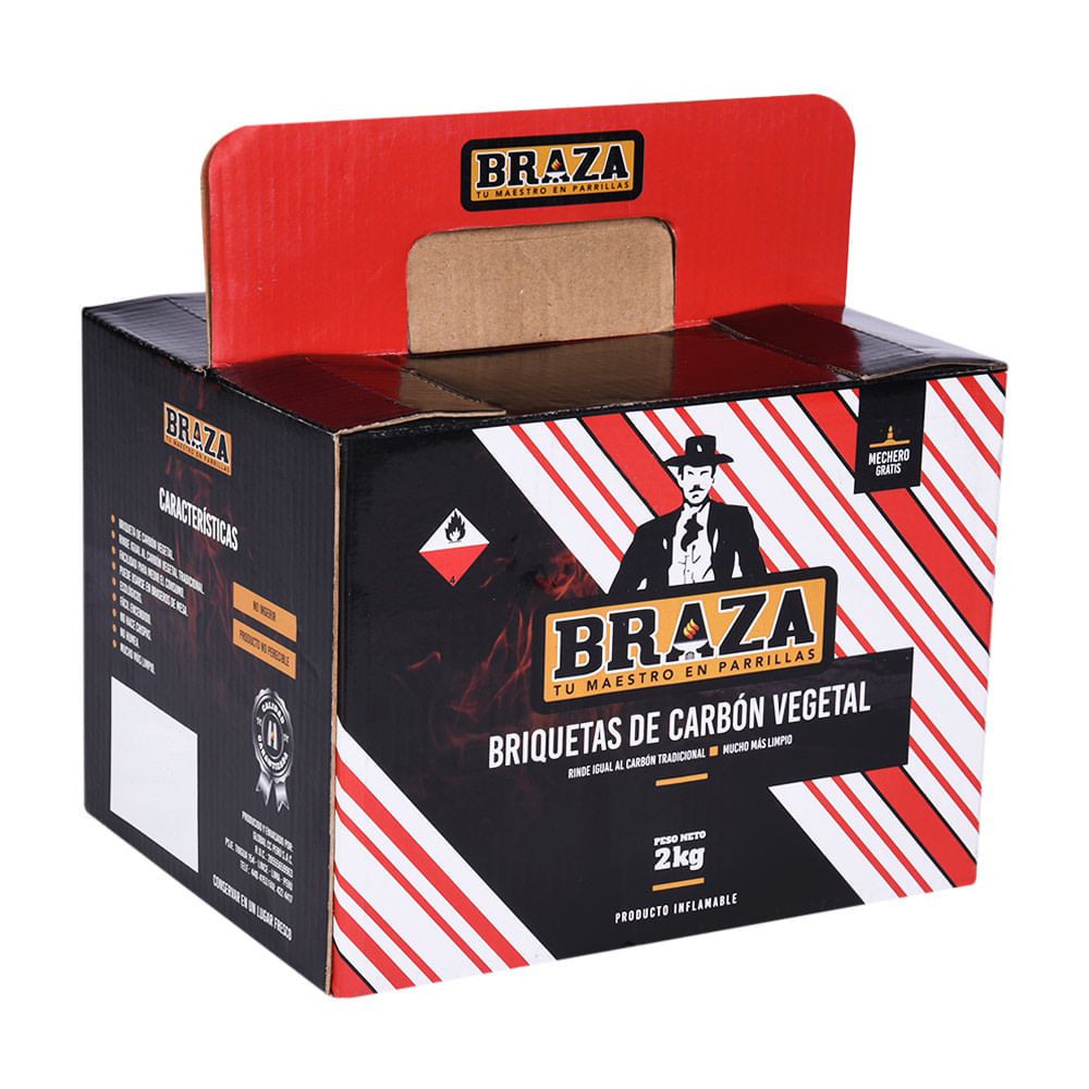 Braza Carbón briquetas x 2kg