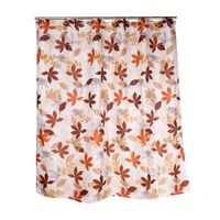 Cortina de Baño con Aros Orange 180x180cm Poly Maple