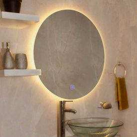 Espejo para baño con repisa Fibra - Promart