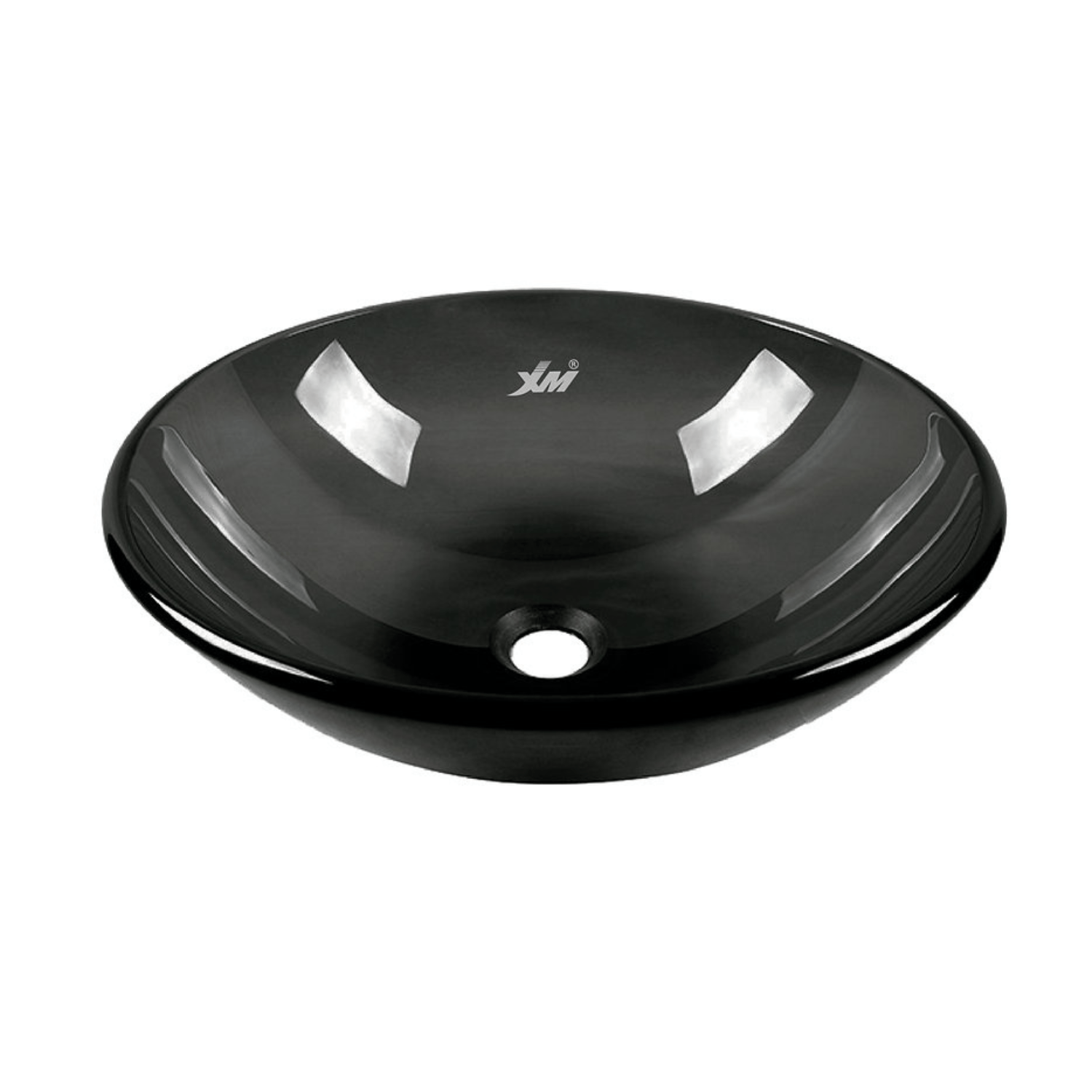 Ovalín de Vidrio XM V310G Negro