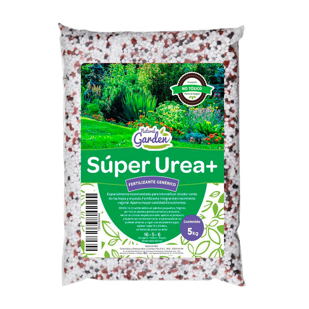 Feritizante Orgánico Súper úrea 5kg Natural Garden