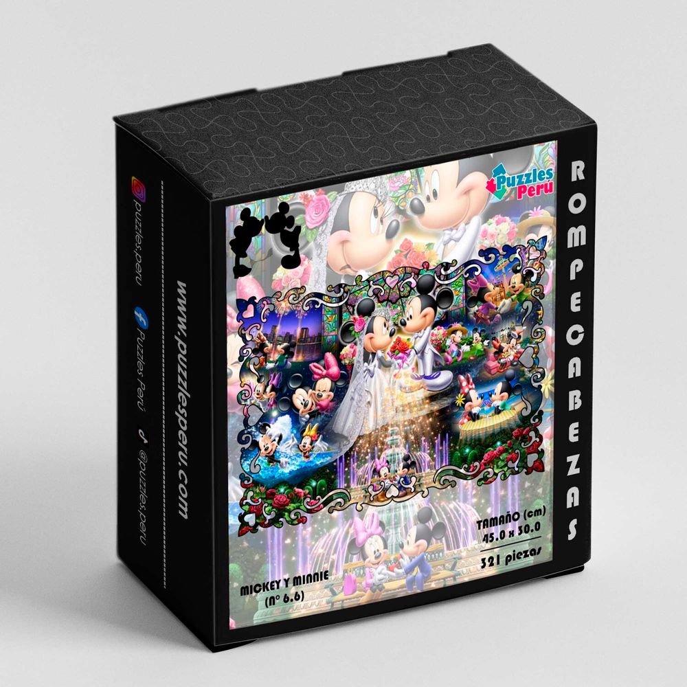 Rompecabezas Pers Mickey y Minnie de 321 Piezas C 6 6 Puzzles Peru Rompecabezas Pers Mickey y Minnie de 321 Piezas C 6 6 Puzzles Peru
