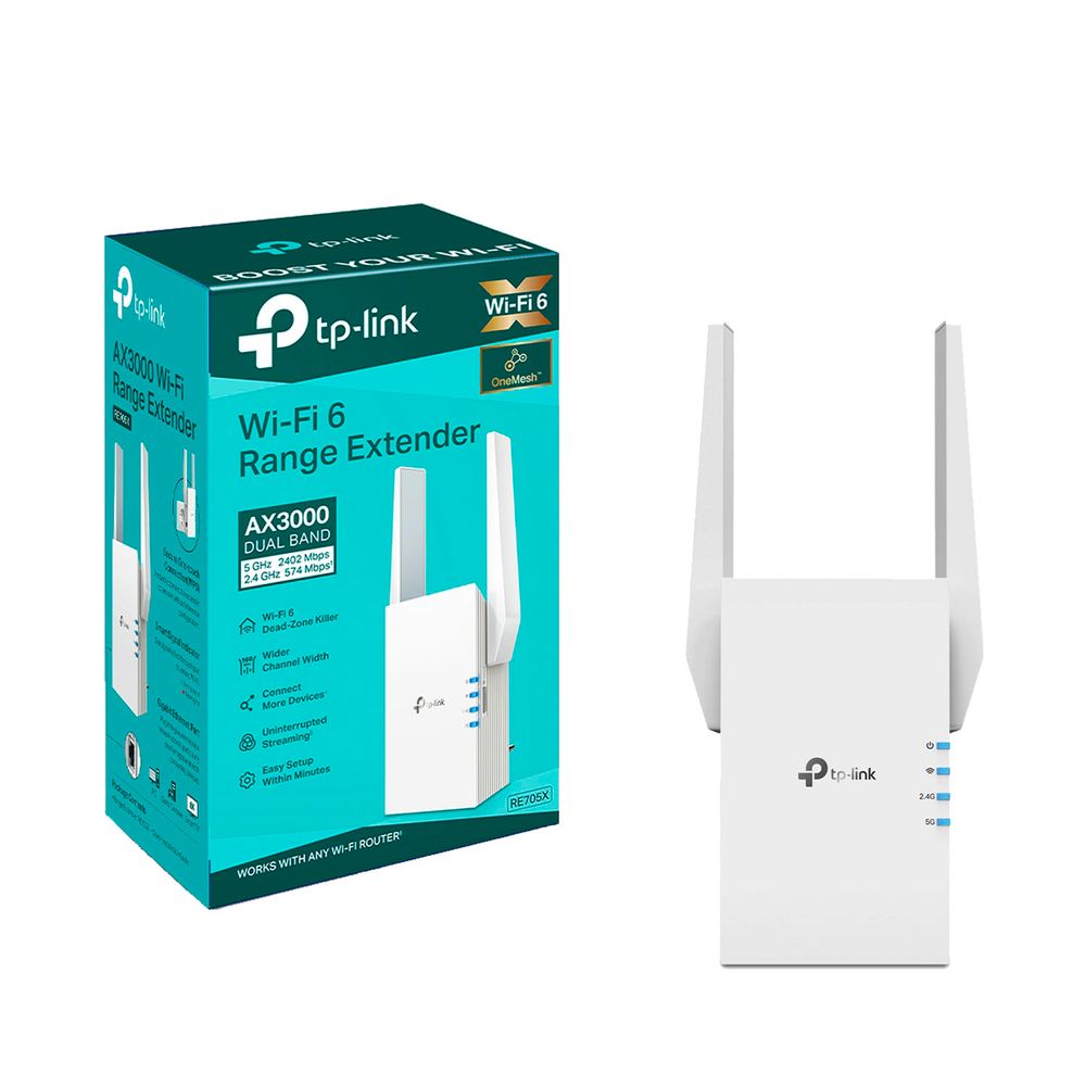 TP-Link RE705X  AX3000 Mesh WiFi 6 Extender - XPRS