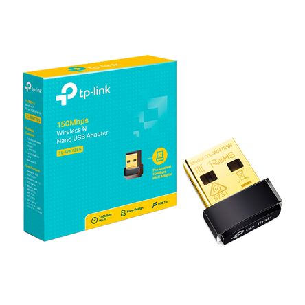 Adaptador Usb Nano Inalámbrico Tl Wn725n Tp Link 2,4 Ghz 150mbps Tp-Link