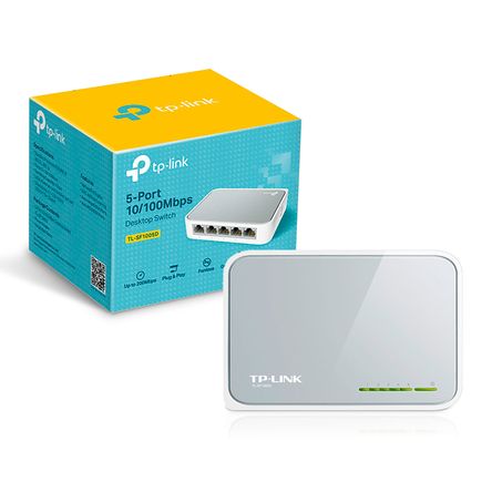 Switch Tl Sf1005d Tp Link 5 Puertos Rj 45 10,100 Mbps Auto Mdi,Mdix Tp-Link