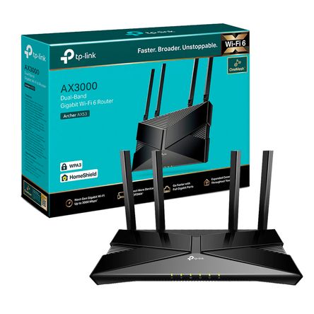 Router Inalámbrico Archer Ax53 Tp Link Wi Fi 6 Dual Band Ax3000 Router Inalámbrico Archer Ax53 Tp Link Wi Fi 6 Dual Band Ax3000