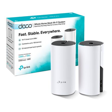 Mesh Sistema Wifi Deco E4 2 Pack Tp Link Ac1200 5 Ghz 2,4 Ghz Tp-Link