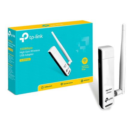 Adaptador Usb Inalambrico Tl Wn722n Tp Link Hasta 150 Mbps Tp-Link