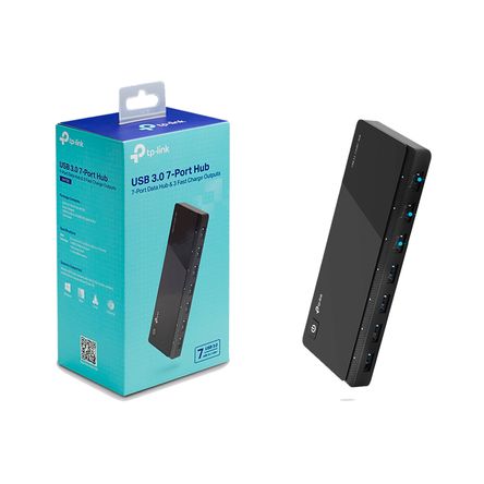 Interconector Hub Uh700 Tp Link 7 Puertos Usb 3.0 Con Adaptador Dc Tp-Link