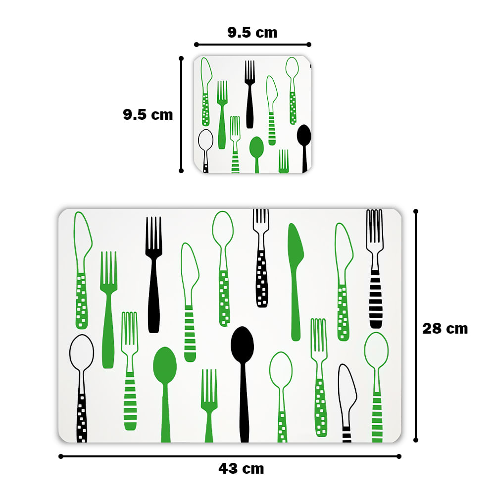 Escurridor Platos Expandible EP2 Y Set 6 Individuales 15A Cubiertos VD -  Promart