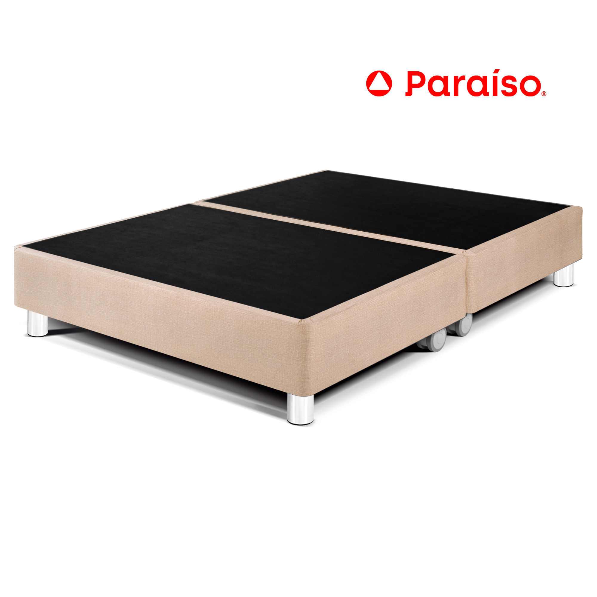 Cama Box Tarima PARAISO Premium Queen Champagne