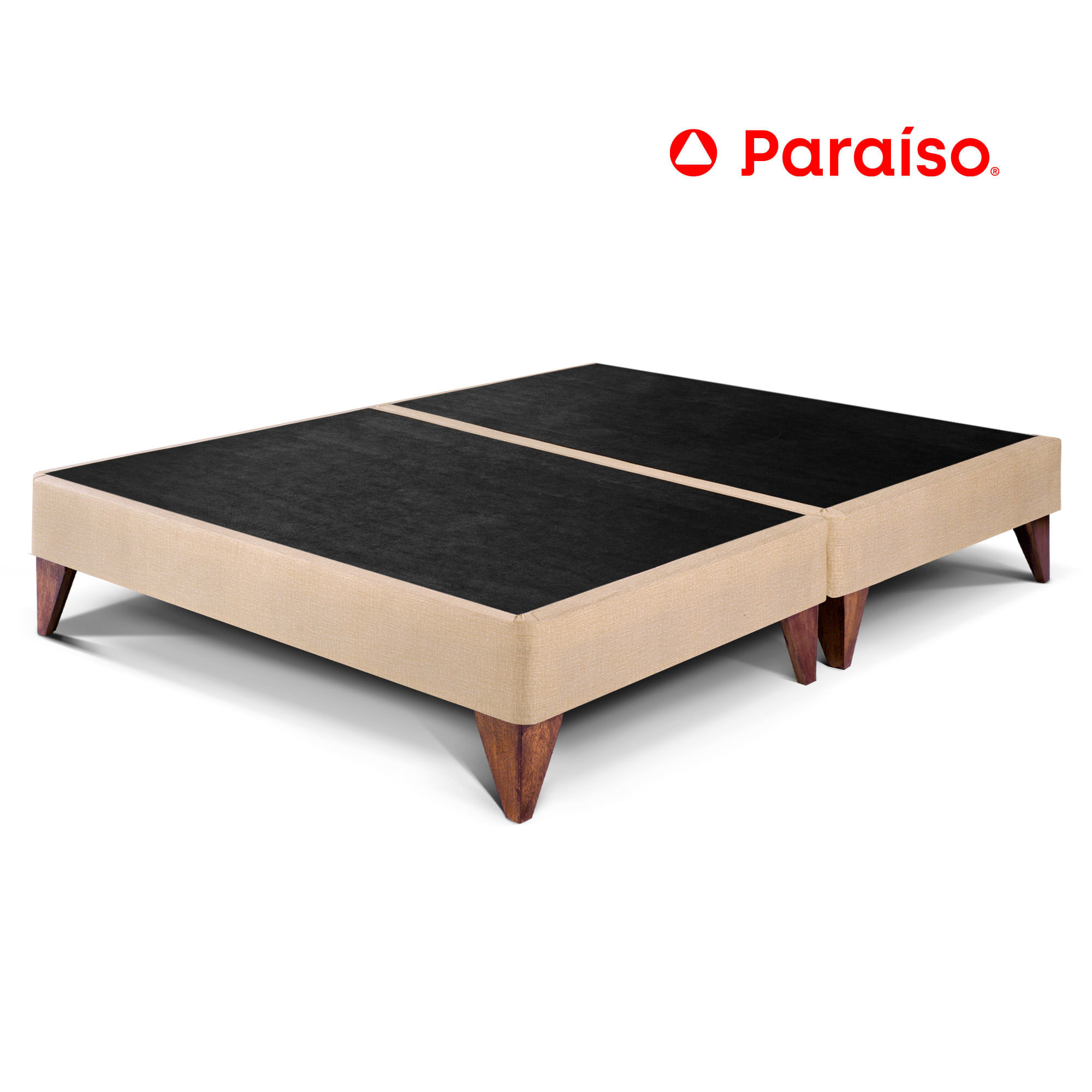 Cama Box Tarima PARAISO Euro Queen Champagne