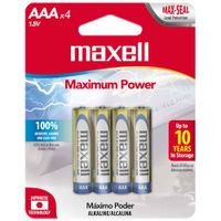 Pilas MAXELL AAA Blíster 4un
