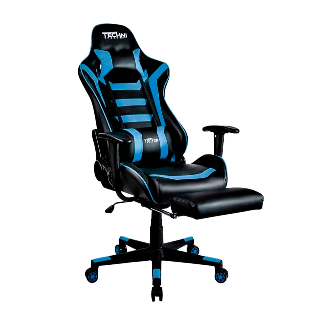 SILLÓN GAMER NEGRO CON AZUL – TOP EXPRESS SAC