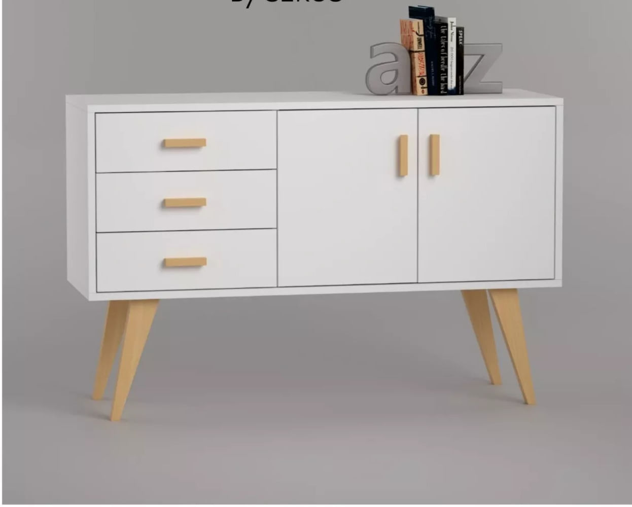 Aparador  Vajillero clásico Waldo color Blanco TU MESITA