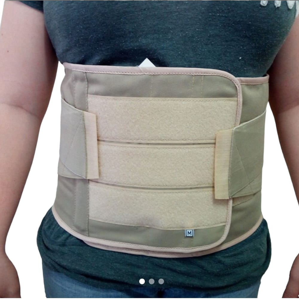 Corsé Faja Semirígido Lumbosacro con Varillas de Aluminio Talla L