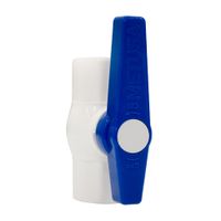 Válvula esférica PVC 1/2"" sin hilos Metusa