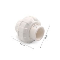 Unión Universal PVC Sanking C/Rosca 3/4 Blanco