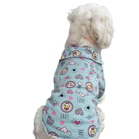 Polo Fresco Verde Agua para Mascotas Talla 2 Polo Fresco Verde Agua para Mascotas Talla 2