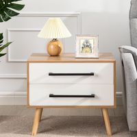 Velador Vintage Margara Ventitas Home Duna y Blanco