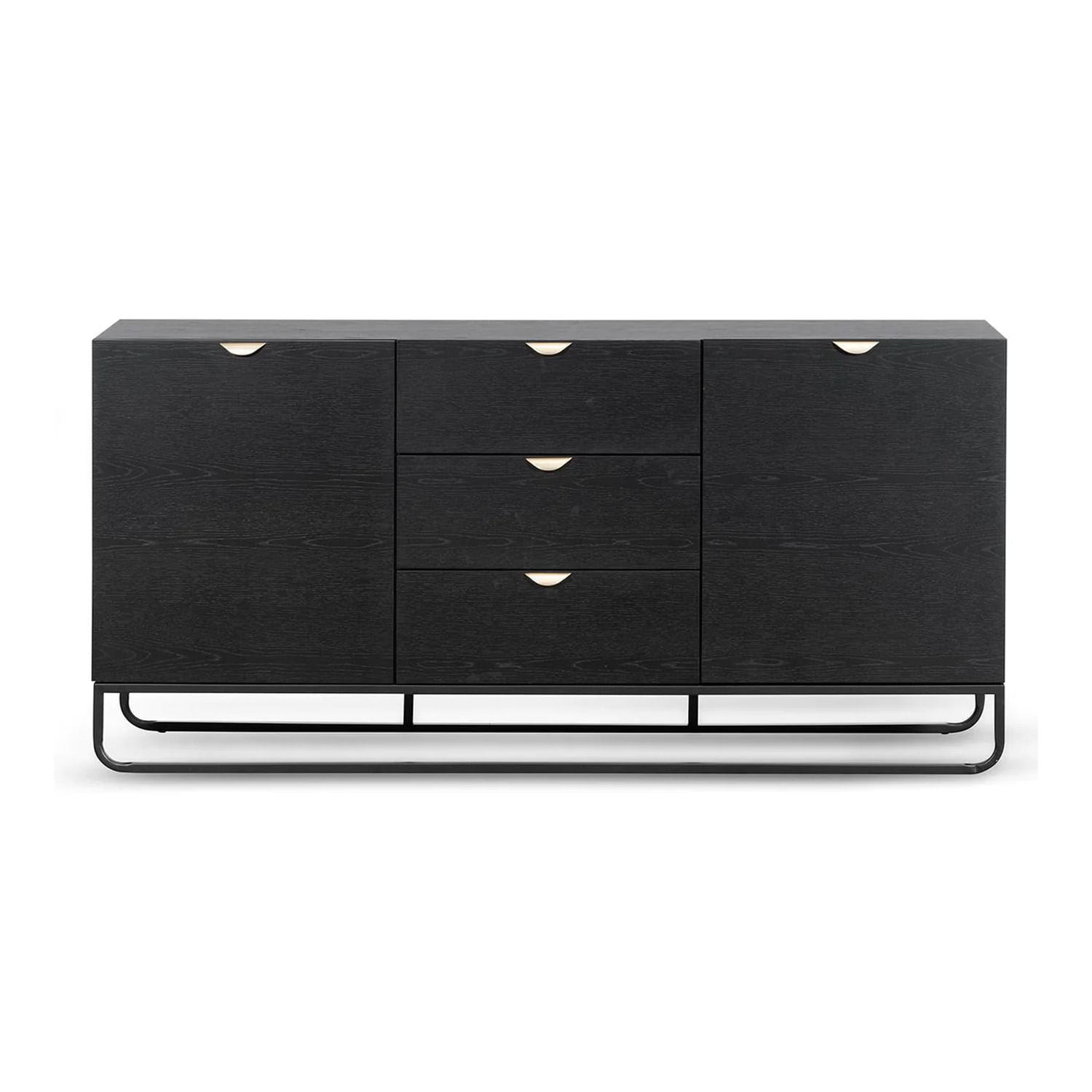 Aparador Vanguardista Sabrina Ventitas Home Roble Negro