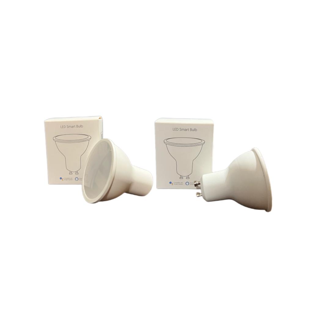 Dicroicos Inteligentes RGB Gu10 Compatibles con Alexa  4 unidades