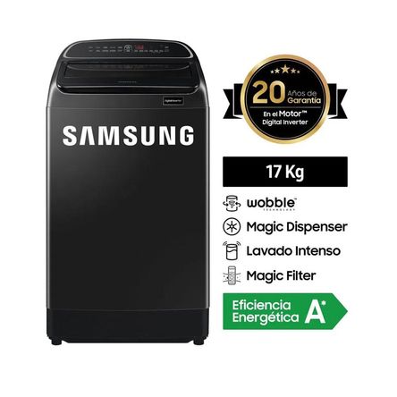 Lavadora Samsung 17Kg WA17T6260BV Con Tecnología Digital Inverter - Promart