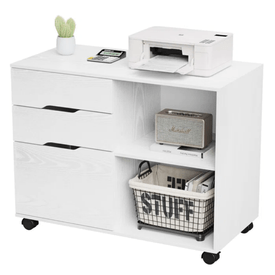 Mueble Archivador Bonno Dyuri Blanco & negro