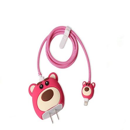 Protector de Cargador Apple 20w  - OSO ROSADO TOY STORY