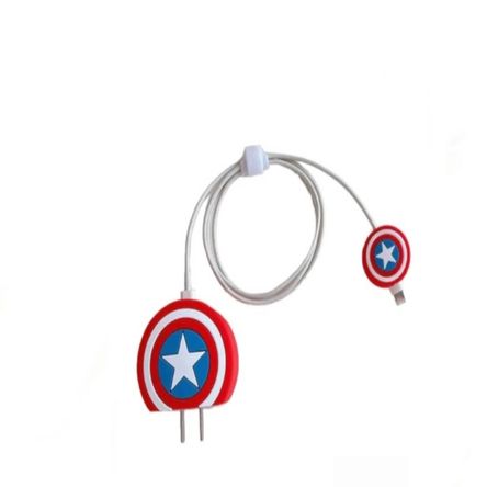 Protector Compatible con el Cargador Apple 20w - CAPITAN AMERICA