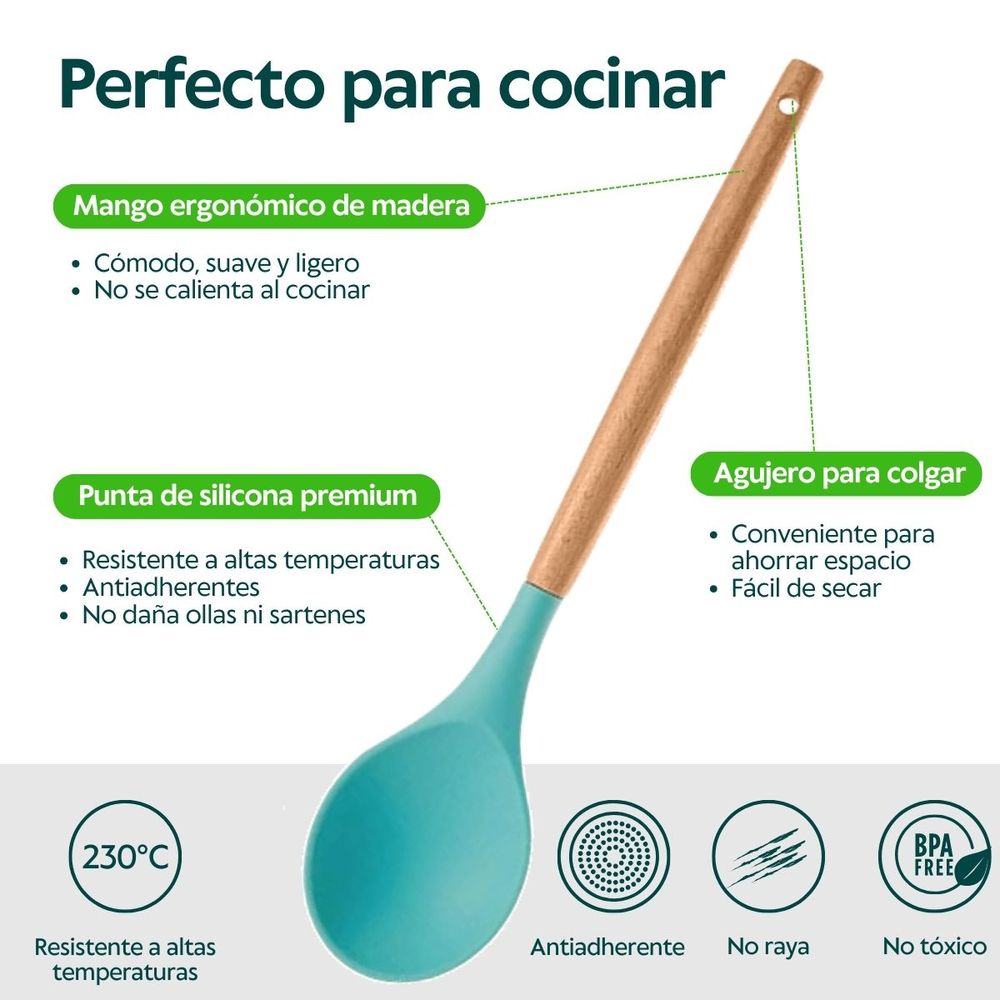 Set x 4 utensilios de cocina Kentia Exotic - Promart
